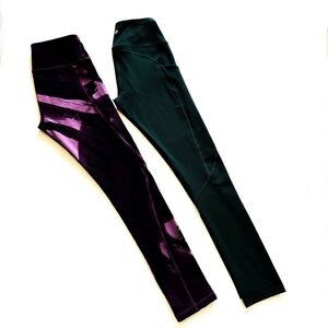 Ewedoos Yoga Pilates Workout Leggings With Pockets 2 Pairs Size S